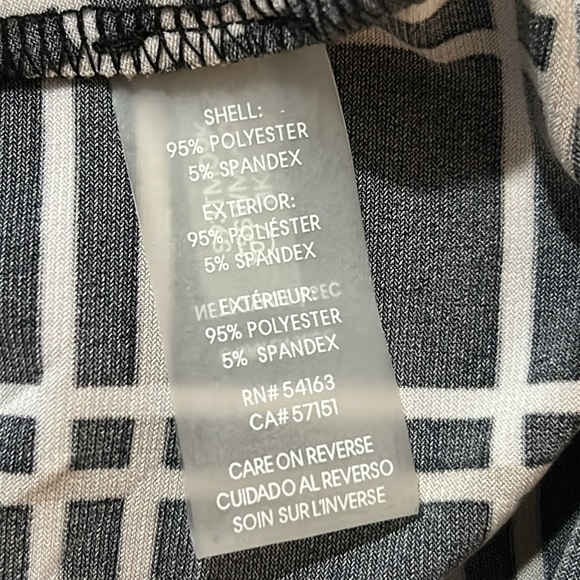 1954- Calvin Klein Black & White Plaid Tank Top – Women’s Size M - Picture 5 of 5